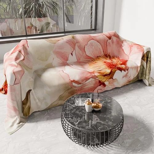 Offerta a tempo: PETTI Artigiani Italiani - Telo Arredo in Microfibra, Copritutto, Copridivano 180x270 cm, Fantasia Floreale 25 20 | Telo Protettivo Lavabile, Copriletto e Copritavolo Multiuso per Divani - 60% da 32.90 € a 13.10 €