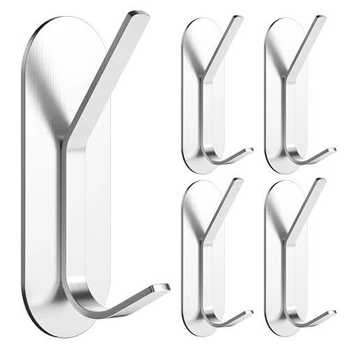 Offre limitée : Alyvisun 5 Pièces Crochet Adhesif Mural, Autocollant Accroche Serviette de 7.99 € à 7.99 € (0.00% de remise)