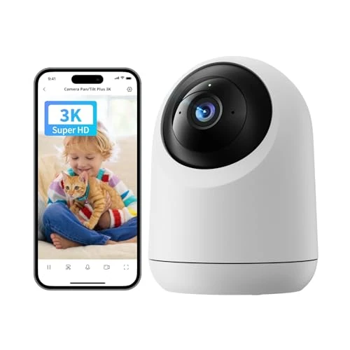 Oferta limitada: SwitchBot Cámara de seguridad para el hogar, 5 MP, Pan/Tilt Kam 3K Super HD, 2,4 GHz, WiFi para monitor de bebé/cámara de animales, seguimiento de movimiento de 360°, humano/animal AI, modo privado de 79.99 EUR a 79.99 EUR (ahorro 0%)
