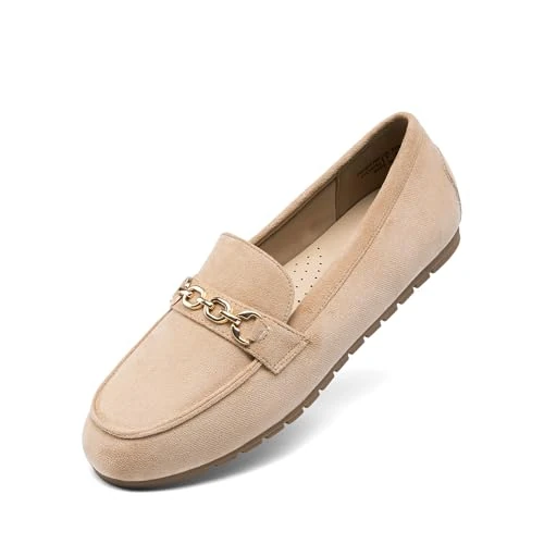 Zeitlich begrenztes Angebot: DREAM PAIRS Ballerinas für Damen Bequem Leicht rutschfest Flach Freizeit Arbeitsschuhe Komfortable Gehschuhe,Size 36.5,Kamel,DWUMSP2501 von 43.99 € auf 43.99 € (0.00% Rabatt)