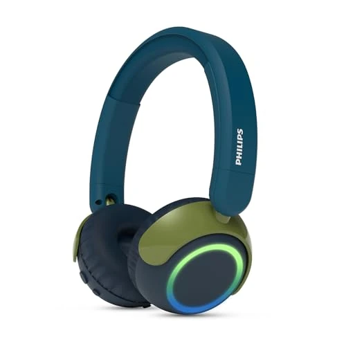 Oferta limitada: Philips TAK4200CT 4200 Series Auriculares Infantiles inalámbricos on Ear Plegables, limitación Volumen, Audio compartido, Cable USB-C Incluido - Cristal Teal de 44.19 € a 44.19 € (ahorro 0.00%)