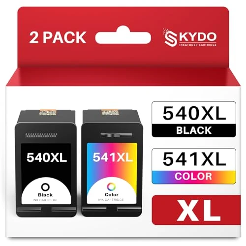 540XL 541XL PG540 CL541 Cartridges Compatible with Canon Printer Cartridges PG-540XL CL-541XL 540 541 Multipack for Pixma TS5150 TS5151 TS5100 MG3650S MG3650 MG3550 MX525 MG31 50 50 MG250 (Black