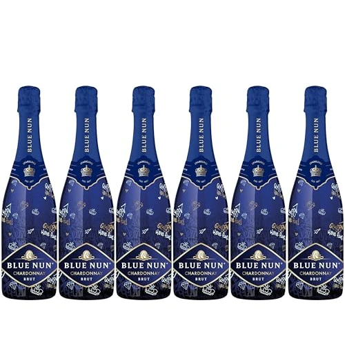 Blue Nun - Sparkling Wine Chardonnay, Brut, Methode Traditionnelle (6 x 0,75 L)