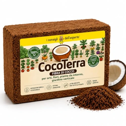 Offerta a tempo: Cocoterra – Fibra di Cocco Naturale 650g (Espande fino a 9 litri) | Substrato Ecologico per Terrari, Piante, Orchidee, Bonsai | 100% Biodegradabile - 9% da 10.28 € a 9.40 €
