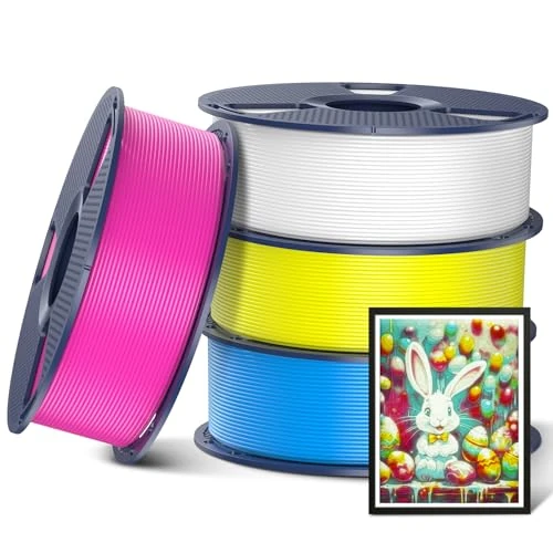 Oferta limitada: SUNLU Filamento PLA+ Lithophan CMYK 4KG, Filamento PLA Plus para Impresoras 3D 1.75mm ±0.02mm, Mayor Tenacidad, 1kg por Bobina, 4 Bobinas, CMYK Blanco+Magenta+Amarillo+Cian de 49.99 € a 45.12 € (ahorro 10%)