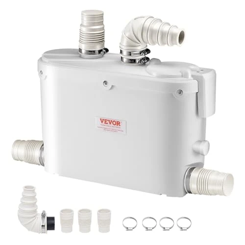 Oferta limitada: VEVOR 500 W Bomba Trituradora de 420 x 140 x 270 mm con 4 Entradas de Agua, Caudal de 29 GPM, Altura de 8 m, Máquina de Descarga Ascendente para Eliminación de Aguas Residuales para Cocina, Bañera de 108.90 € a 108.90 € (ahorro 0.00%)
