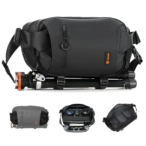 Offerta a tempo: TARION Borsa a Tracolla per Fotocamera Sling: 2-in-1 Borsa Fotografica Piccola Reflex Custodia Macchina Fotocamera Zaino Fotografico Professionale Xprober für DSLR SLR Mirrorless Obiettivo - 11% da 49.99 € a 44.25 €