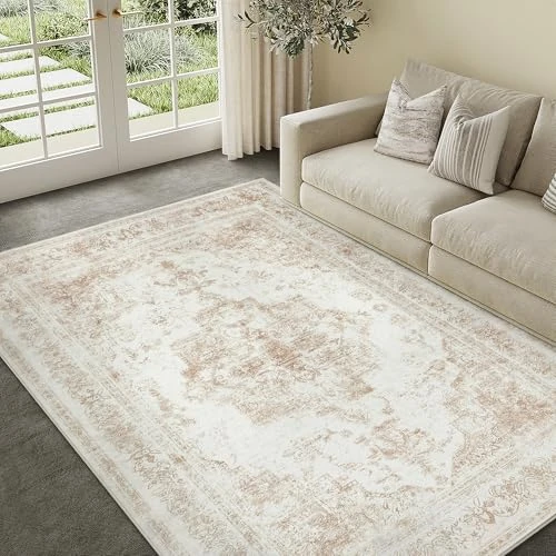 Offerta a tempo: HUGEAR Tappeto Salotto 150x210cm Beige Grande - 14% da 74.99 € a 64.30 €