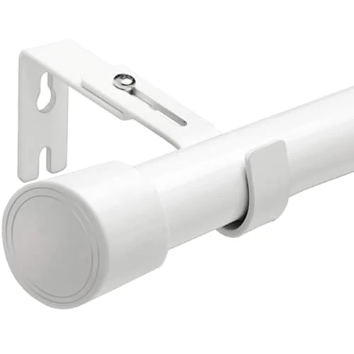 Offerta a tempo: Bastone per Tenda Asta per Tende Bastoni per Tende con Supporto per Soggiorno Camera 84-185CM(Bianco Φ25mm) - 4% da 22.89 € a 21.89 €