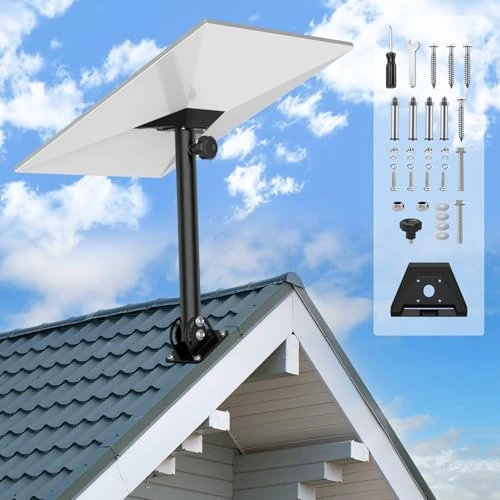 Zeitlich begrenztes Angebot: Gen 3 Starlink Mount IMAYCC 180° Verstellbare Starlink-Gen 3 Dachhalterung, Starlink-Montageset Kompatibel mit StarlinkGen3/V3, StarlinkPole Mount mit StarlinkGen 3 Rohradapter von 49.99 € auf 49.99 € (0.00% Rabatt)