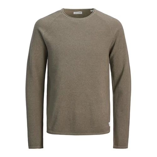 Offre limitée : JACK & JONES Jjehill Knit Crew Neck Noos, Vétiver, XS de 33.84 € à 33.84 € (0.00% de remise)