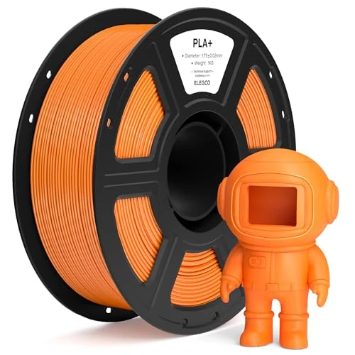 Limited-time offer: ELEGOO PLA+ Filament 1.75mm Orange 1KG, High Toughness PLA Plus 3D Printer Filament Dimensional Accuracy +/- 0.02mm, 1kg Spool(2.2lbs) Fits for Most FDM 3D Printers from 14.99 £ to 14.99 £ (save 0.00%)