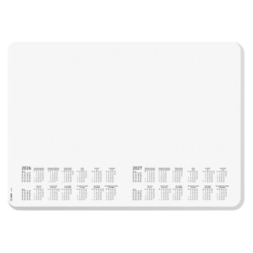 Limited offer: SIGEL H6501 Paper Desk pad- dot Grid - Dotted (dot Grid) - White/Black - A3-2026/2027 - DE/EN/FR/NL - 30 Sheets - FSC-Certified from 9.34 EUR to 9.34 EUR (save 0%)