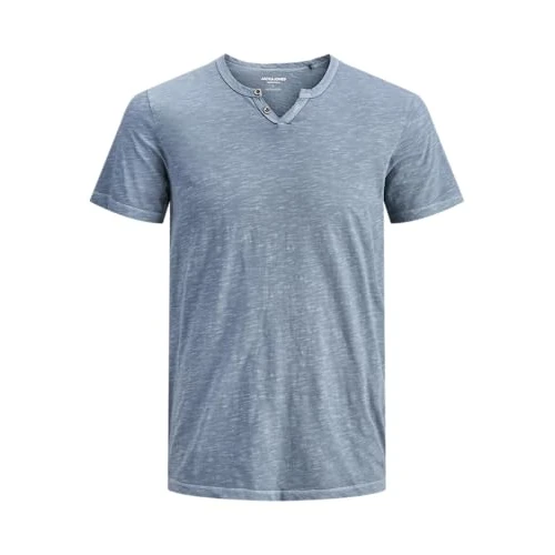 Limited-time offer: Jack & Jones Jjesplit Neck Tee SS Noos, Mirage Blue, XS Men, Blue Mirage, XS from 17.99 GBP to 17.99 GBP (save 0%)