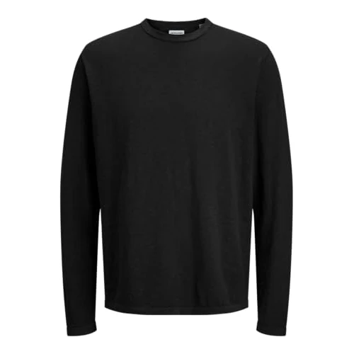 Offerta a tempo: JACK & JONES Jjesummer Knit Girocollo SN, Nero, S, Nero, S - 68% da 39.99 € a 12.88 €