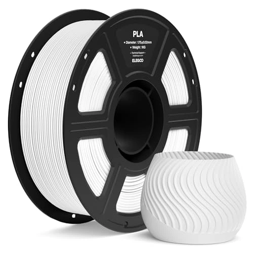 Offre limitée : ELEGOO Filament PLA 1,75 mm Blanc 1KG, Filament PLA 3D Précision Dimensionnelle ±0,02 mm, Bobine 1 kg (2,2 lbs) Compatible avec la Plupart des Imprimantes FDM de 15.99 € à 15.99 € (0.00% de remise)