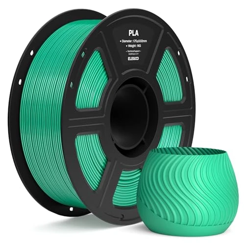 Oferta limitada: ELEGOO Filamento PLA 1.75 1KG Verde de Mar, Filamento para Impresora 3D, Precisión Dimensional +/- 0.02mm, Carrete Filamento 3D,para Mayoría Impresoras 3D de 17.99 € a 16.14 € (ahorro 10%)