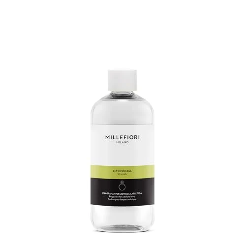 Offerta a tempo: Millefiori Milano – Ricarica per Lampada Catalitica 500 ml, Lemon Grass – Fragranza Fresca e Agrumata per Profumazione Ambiente - 0.00% da 17.00 € a 17.00 €