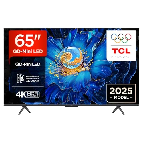 Offerta a tempo: TCL 65C61KS 65'' Mini LED TV, 4K UHD QLED, Smart Google TV con Dolby Atmos - 21% da 699.90 € a 549.89 €