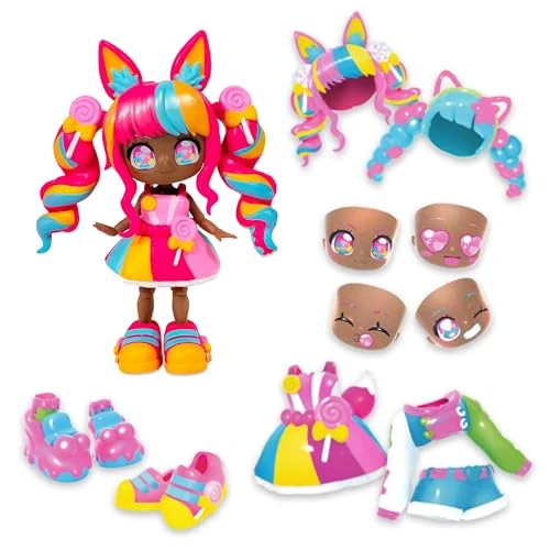 Offre limitée : BANDAI - Animakii - Lollipop et Bubblegum - Coffret Poupée Personnalisable - 1 Poupée, 4 Visages, 2 Coiffures, 2 Tenues, 2 Paires de Chaussures - Jouet Créatif 5 Ans et + - HEA26351 de 22.99 € à 10.80 € (53% de remise)