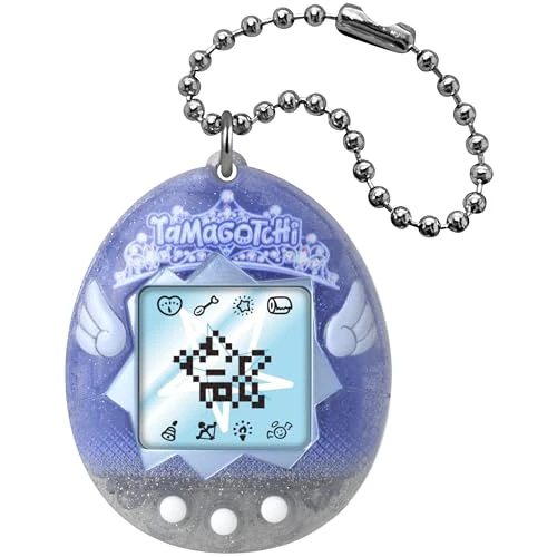 Bandai - Tamagotchi - Original Tamagotchi - Angel Tiara - Elektronisches virtuelles Haustier mit Farbbildschirm - Interaktives Haustierspielzeug - Engelsdiadem - Spielzeug Kinder ab 8 Jahren - 46164