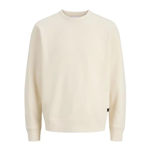 Limited-time offer: JACK & JONES Jjedover Classic Sweat Crew Neck Sn, Antique White, S for Men, Antique White, S from 27.84 £ to 27.84 £ (save 0.00%)