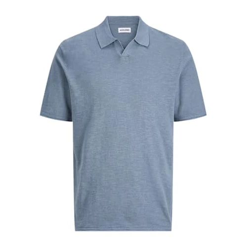 Offerta a tempo: JACK & JONES Knit Split Neck Jjkane-Polo Mni con Scollo a V, Miraggio Blu, 110 Bambini e Ragazzi - 36% da 10.84 € a 6.93 €