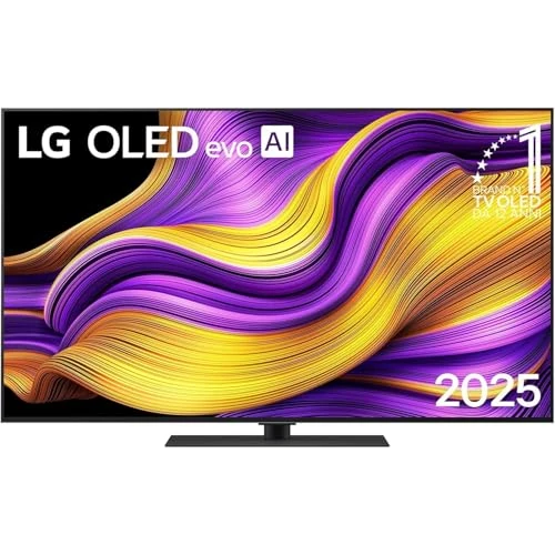 LG OLED evo AI G5 TV 55 pulgadas, Smart TV 4K, base de apoyo incluida, procesador α11 Gen2, Brightness Booster Ultimate, webOS con AI, Dolby Vision y Atmos, VRR y GSYNC 4K@165Hz, OLED55G56LS 2025