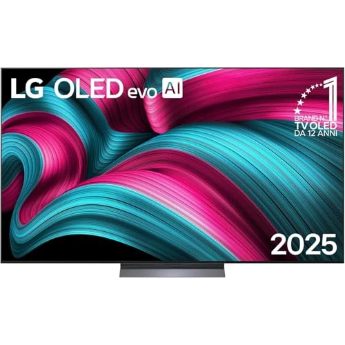 LG OLED Evo AI C5 TV 77 inch, Smart TV 4K, processor α9 Gen8, Brightness Booster, WebOS met AI, Dolby Vision en Atmos, Gaming met VRR en GSYNC 4K @144Hz, OLED77C55LA 2025