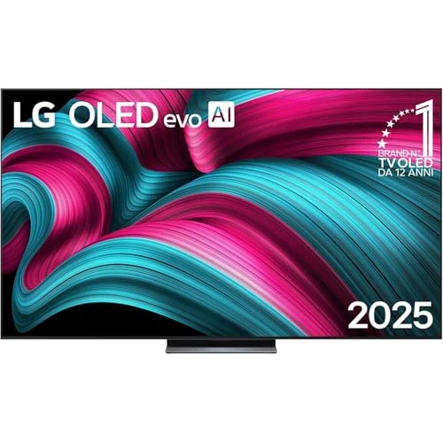 Offerta a tempo: LG OLED evo AI C5 TV 83 pollici, Smart TV 4K, Processore α9 Gen8, Brightness Booster, webOS con AI, Dolby Vision e Atmos, Gaming con VRR e GSYNC 4K@144Hz, OLED83C54LA 2025 - 0.00% da 2849.00 € a 2849.00 €