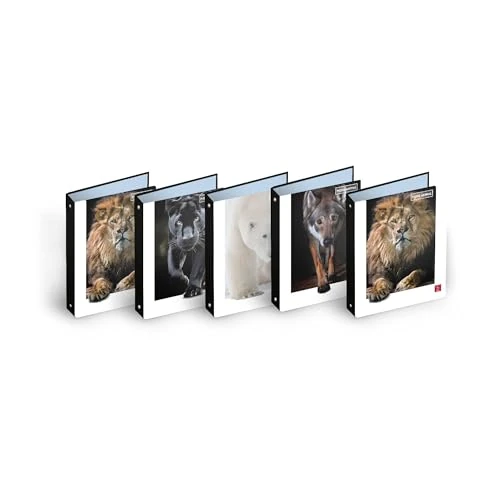 Limited offer: Pigna, A4 Animal Ring Notebook, Organization Document, Format 27 x 32 cm, Pack of 5 from 22.00 EUR to 12.08 EUR (save 45%)