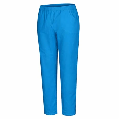 MISEMIYA - Gezondheidsbroek, uniseks, elastische tailleband, uniform voor medisch werk, verpleegsters, dierenartsen, gezondheid, gastronomie, Ref.8312, Cyaan, 3XL