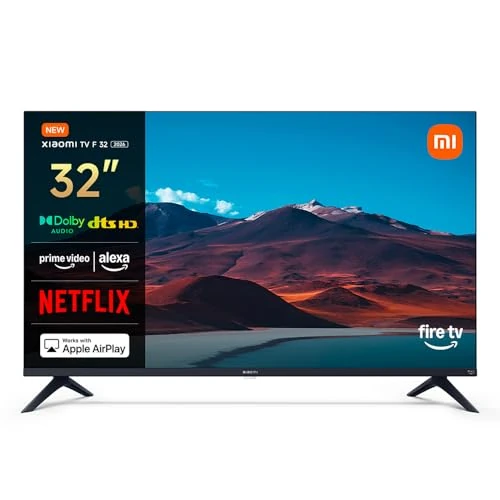Oferta limitada: XIAOMI TV F 32, 32 Pulgadas (81 cm), HD, Smart TV, Fire OS7, Control por Voz Alexa, Dolby Audio, DTS Virtual:X, DTS-HD, Compatible con Apple AirPlay, 2025 de 129.00 EUR a 129.00 EUR (ahorro 0%)