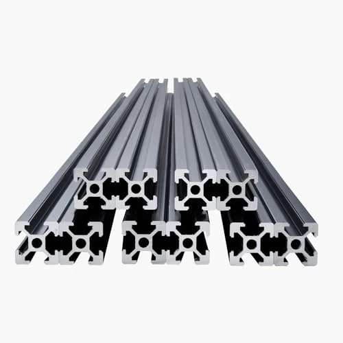 Oferta limitada: VEVOR 10 Piezas Perfiles de Extrusión de Aluminio 2020 con Ranura en T de 1500 mm, Riel Lineal Anodizado de Alta Resistencia para Impresora 3D, Máquina CNC (DIY), Grabado Láser, Color Negro de 85.90 € a 81.90 € (ahorro 5%)