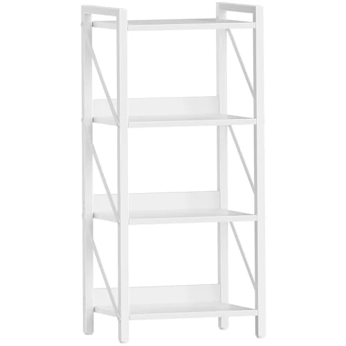 Zeitlich begrenztes Angebot: HOOBRO Bücherregal, Standregal, Leiterregal, freistehendes schmales Regal, Büroregal 3 Ebenen, offene Ablagen, für Wohnzimmer, Schlafzimmer, Büro, Küche, Weiß EWW40SJ01 von 45.99 € auf 43.69 € (5% Rabatt)