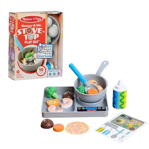 Offerta a tempo: Melissa & Doug Set Water WOW! Piano Cottura - Fornello Giocattolo Cuoci e Mescola, Gioco Educativo con Cibo che Cambia Colore con l'Acqua, Regalo per Bambini e Bambine, 3+ Anni - 36% da 19.99 € a 12.71 €