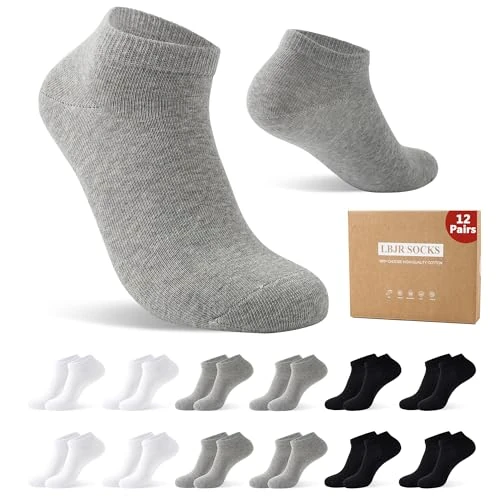 LBJR Calzini Corti Cotone 12 Paia Uomo Donna