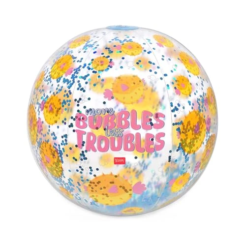 Offerta a tempo: Legami - Pallone da spiaggia gonfiabile, palla da spiaggia in PVC, morbido per bambini, per feste in spiaggia, gonfiabile, per giocare a calcio, pallavolo, diametro 40 cm, bianco - 0.00% da 5.95 € a 5.95 €