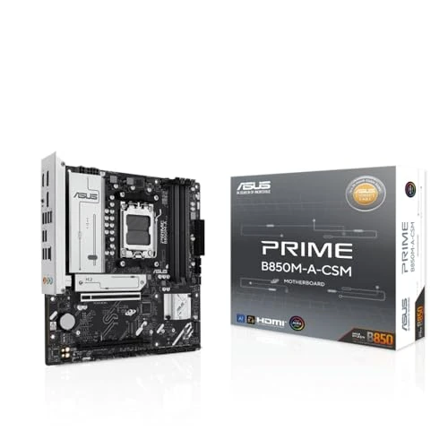 Tijdelijke aanbieding: ASUS Prime B850M-A-CSM, AMD mATX moederbord, DDR5-slot, PCIe 5.0 Ready, 3 M.2-sleuven, Ethernet Realtek 2,5 GB, DisplayPort, HDMI, USB-C front 5 Gbps, BIOS FlashBack, Aura Sync van 174.04 € naar 147.09 € (15% korting)