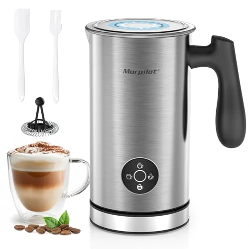 Offerta a tempo: Morpilot Montalate Elettrico, Milk Frother 4 in 1 per Cappuccino e Hot Cocoa, Cappuccinatore Elettrico, Capacità 300ml, Acciaio Inossidabile di Alta Qualità - 0.00% da 35.99 € a 35.99 €