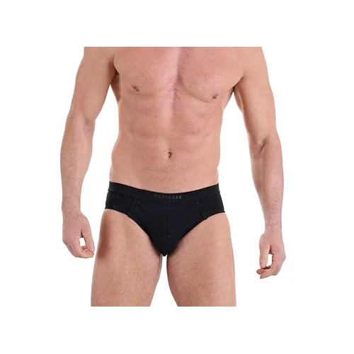 Navigare Slip Uomo – Pack Da 6 – Jersey Cotone Elasticizzato – Nuova Collezione 2025 – Bianco/Nero/Assortiti, Noir, Gris Moyen chiné, Bleu Marine, L (Lot de 6) Homme