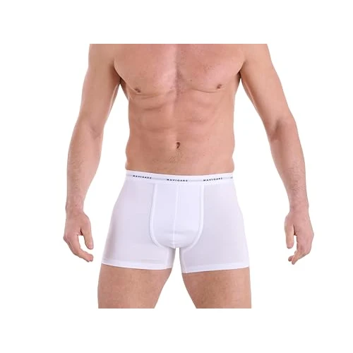 Offerta a tempo: Boxer Uomo – Pack da 6 – Jersey Cotone Elasticizzato – Nuova Collezione 2025 – Bianco/Nero/Assortiti - 33% da 35.69 € a 24.09 €