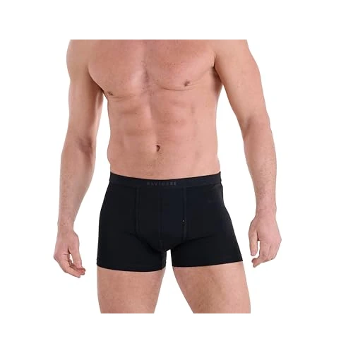 Navigare Men's Boxer Uomo – Pack Da 6 – Jersey Cotone Elasticizzato – Nuova Collezione 2025 – Bianco/Nero/Assortiti Briefs, Black, M (Pack of 6)