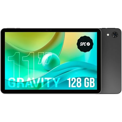 Offerta a tempo: SPC Gravity – Tablet 11 pollici HD grigio | Octa-Core, 4 GB di RAM e 128 GB di memoria espandibile | Durata della batteria di 7 ore con ricarica inversa | WiFi Dual Band e Android 14 - 48% da 139.90 € a 72.85 €