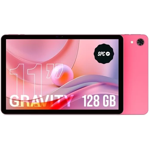 Offerta a tempo: SPC Gravity – Tablet 11 pollici HD rosa | Octa-Core, 4 GB di RAM e 128 GB di memoria espandibile | Durata della batteria di 7 ore con ricarica inversa | WiFi Dual Band e Android 14 - 33% da 139.90 € a 94.09 €