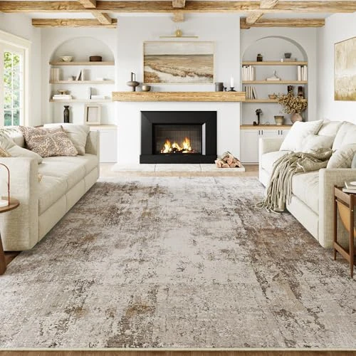 Oferta limitowana: HUGEAR Dywany do Salonu Dywan 240x300cm Brązowy i Szary Abstrakcyjny Nowoczesny Dywaniki Antypoślizgowy Zmywalny Duże Dywanowa Sypialni Pokoju Jadalni Biura Krótkim Włosiem Carpet z 372.49 zł na 360.23 zł (oszczędź 3%)