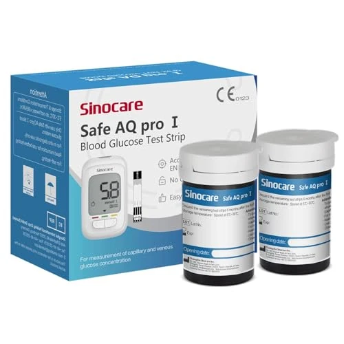 Offerta a tempo: Sinocare Strisce Glicemia per Safe AQ Pro I Senza Lancetta, 50 Pezzi - 58% da 34.99 € a 14.72 €