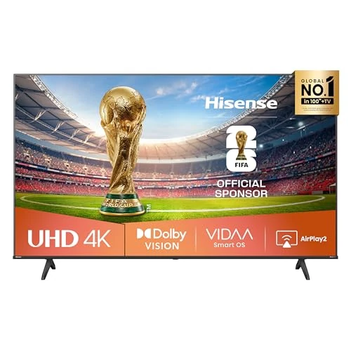 Limited-time offer: Hisense Smart TV 50 Inch 4K Ultra HD 2025 50A6Q Smart TV VIDAA U8 Dolby Vision HDR 10 Game Mode Plus Alexa Built-in VIDAA Voice Tuner DVB-T2/S2 HEVC 10 Lativù 4K 50 Inch 2025 LED from 429.97 GBP to 429.97 GBP (save 0%)