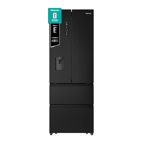 Offerta a tempo: Hisense RF632N4WFE1 Frigorifero French Door, 485 Litri, Ridotta Profondità 70 Cm, Black, Metal cooling, Total No Frost, Classe Energetica E - 12% da 899.00 € a 787.00 €