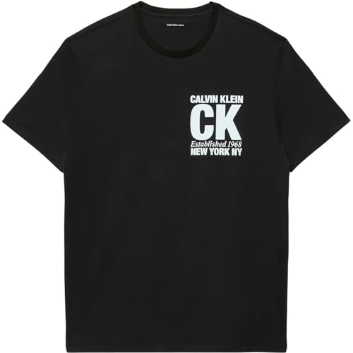 Offerta a tempo: Calvin Klein SS 30S Whsl Sp CK Corner Graphic Lv04Re819G Magliette grafiche, Black (Black), XS Adulto - 0.00% da 25.99 € a 25.99 €
